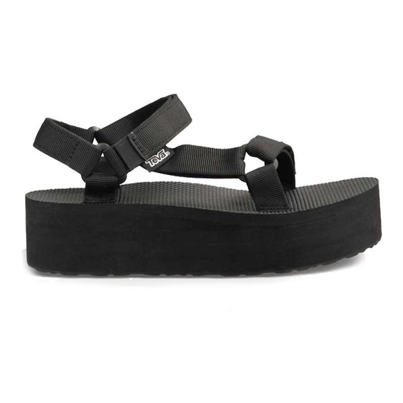platform black tevas